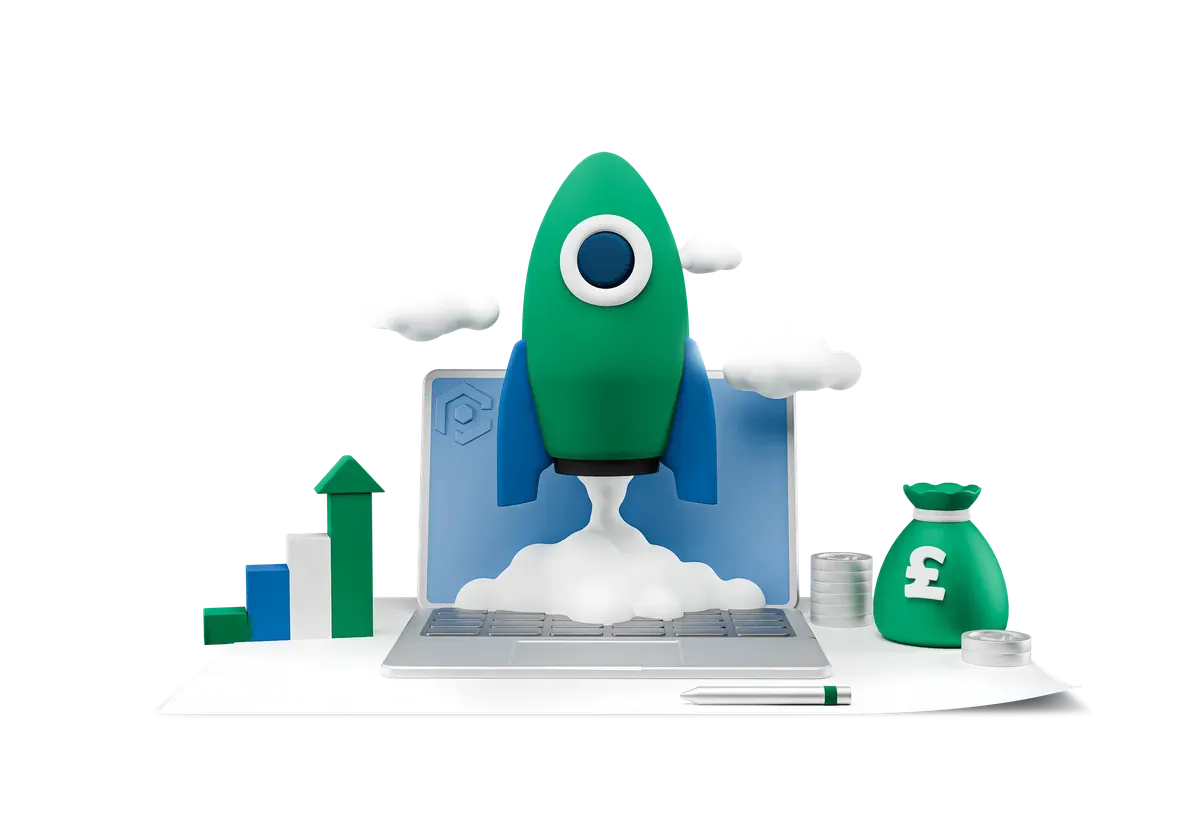 3D illustration of certification completed in weeks