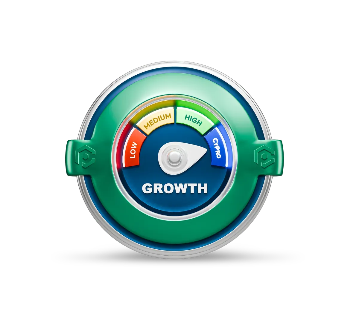 3D illustration of growing UK businesses