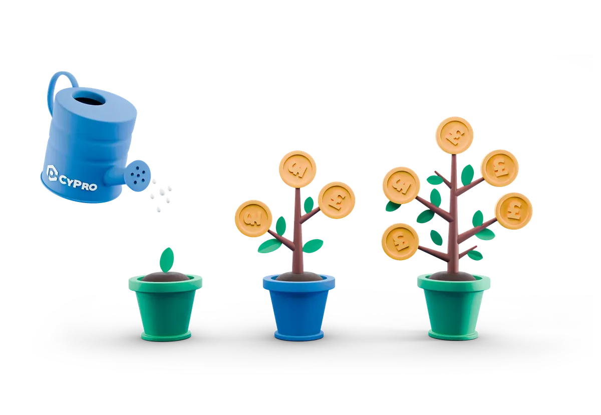 3D illustration comparing Cyber Essentials Plus with ISO 27001