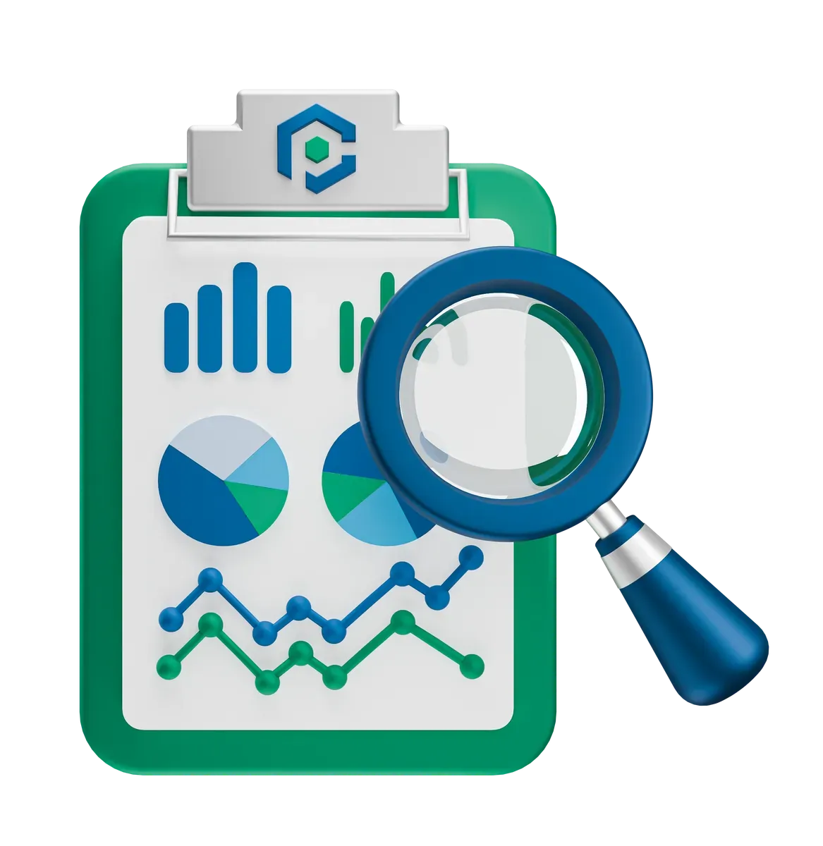 3D illustration of the independent Plus audit