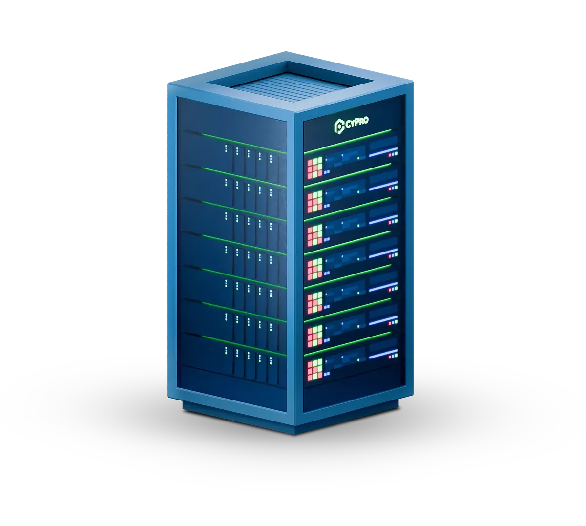 3D illustration of the requirements for IT infrastructure