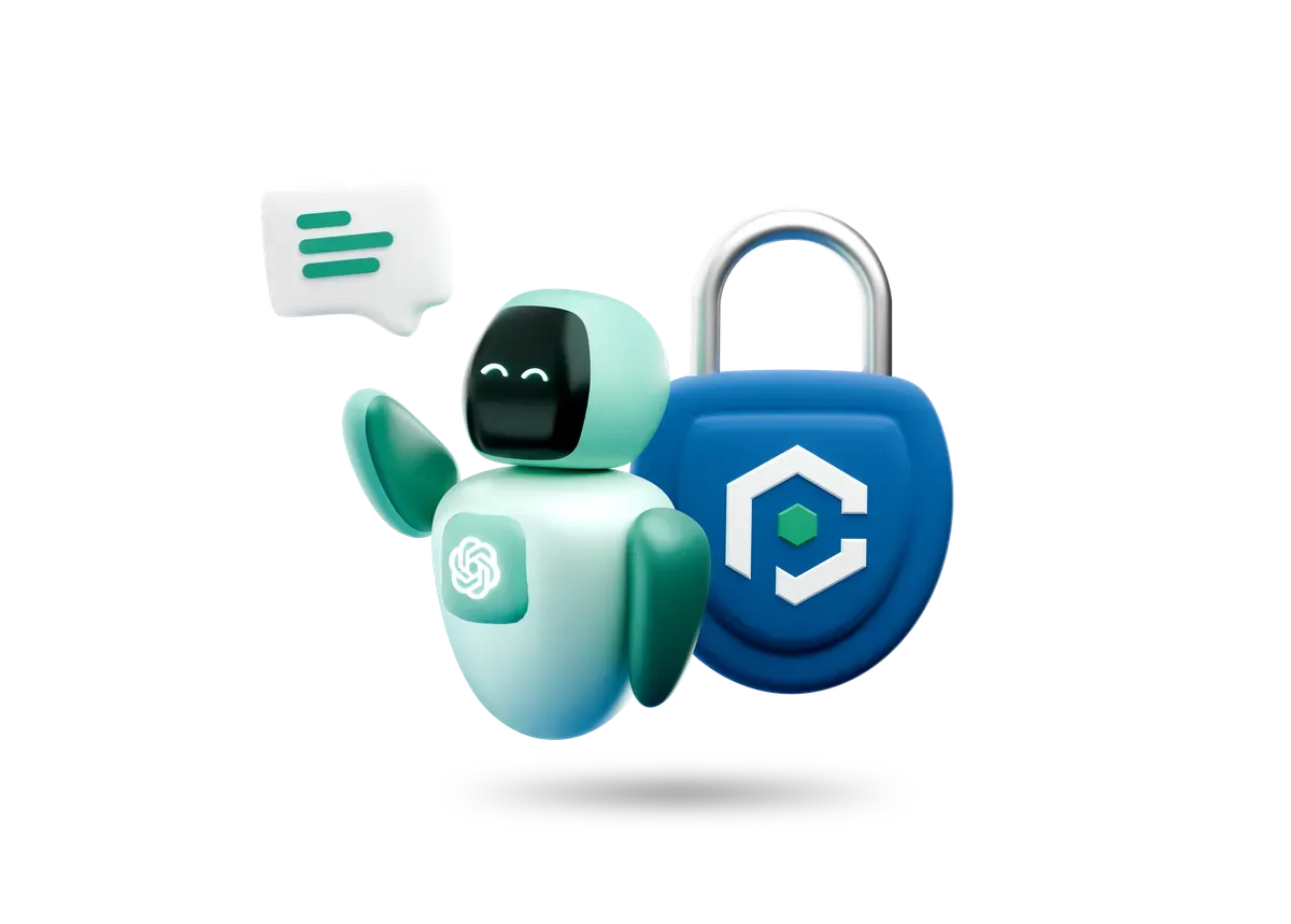 3D illustration comparing Cyber Essentials with Cyber Essentials Plus